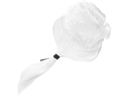 Ciieeo Peluca De Fibra Rizada Blanca Para Abogado, Cómoda Y Con Fijación Ajustable Para Hombres, Para