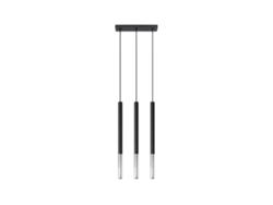Sollux Sl.0886 Lámpara Colgante Mozaica 3l Negro Cromo