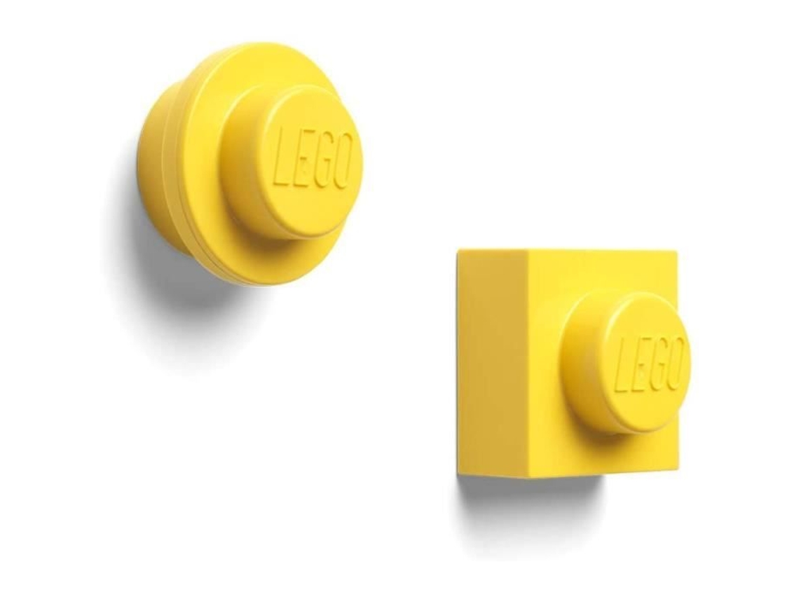 Imanes 4 7 cm Abs/Metal Amarillo 2 Piezas