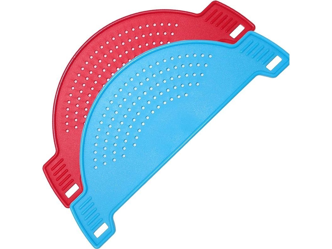 Clips de plástico Rebe-2 con forma de media luna para una filtración rápida, con alas antideslizantes y orificios para colgar.