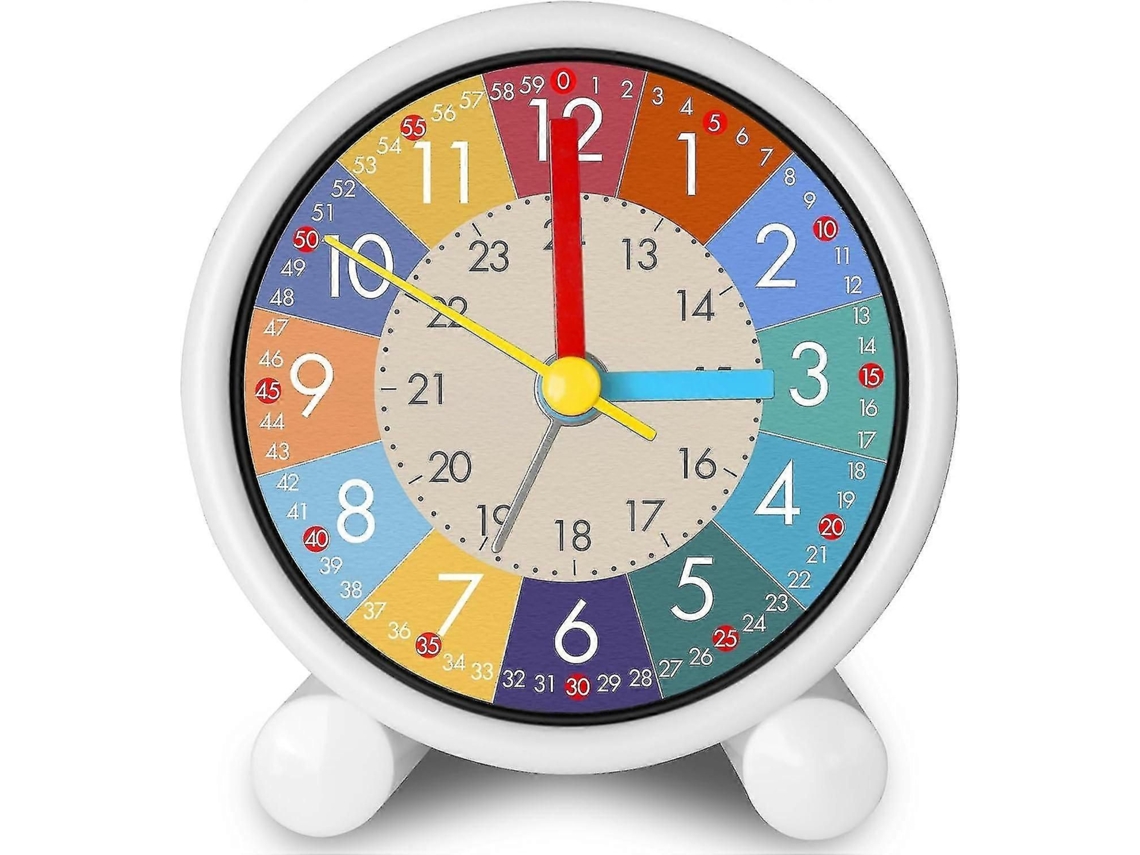 Reloj despertador infantil GOKOCO con reloj de pared, diseño de dinosaurio, silencioso.