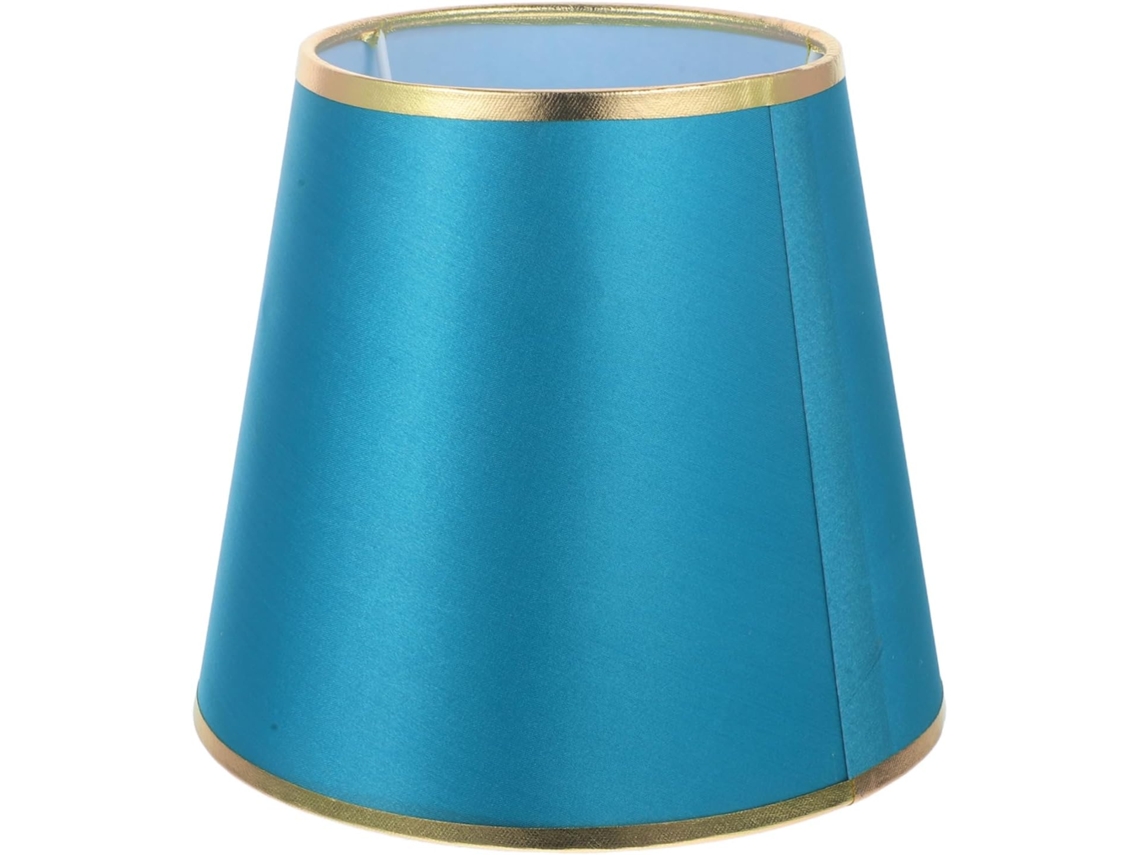 Lámpara De Mesa Moderna De Tela Verde Dorado Con Casquillo E27 Cm