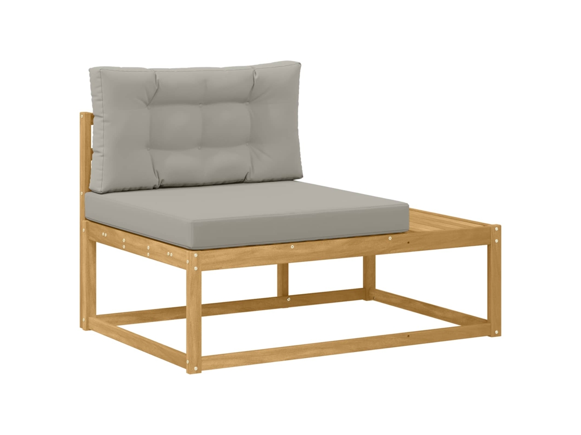 Maison Exclusive - Sofá De Esquina Exterior Blanco 115 X 83 X 73 Cm Poliéster