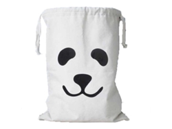Bolsa De Lona Con Cordón, 44x66 Cm, Estampado De Panda