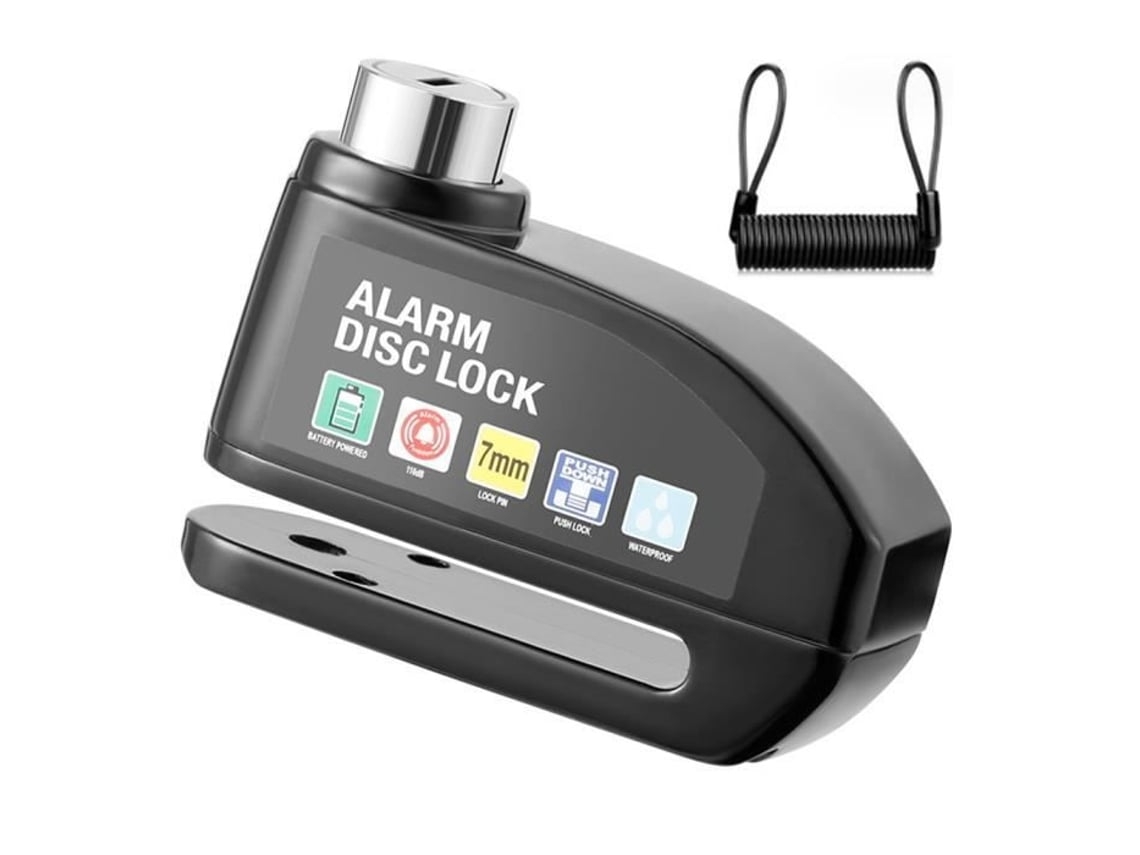Alarma antirrobo para candado de disco de motocicleta, detector de vibración de 130 dB, alta sensibilidad.
