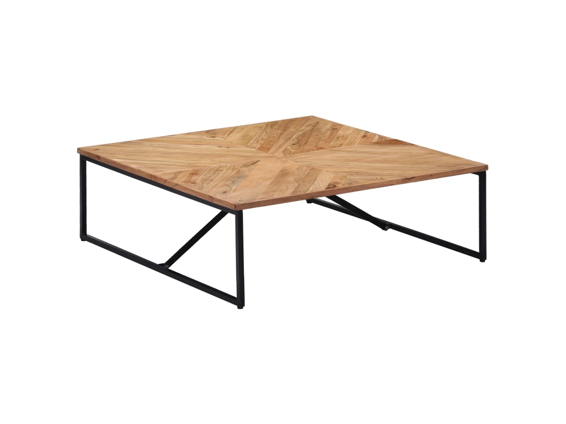 Mesa de Centro Apoyo 110X110X36 cm Madera de Acacia Maciza