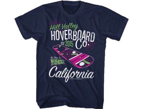 Camiseta Unisexo DEEPSTONE Hill Valley Hoverboard Back To The Future Armada (S)