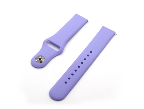 Correa de Silicona para Samsung Galaxy Watch Active/Galaxy Watch 42mm/Gear S2/Gear Sport/Garmin Vivoactive 3/Garmin Vivoactive 3 Music - púrpura cl...