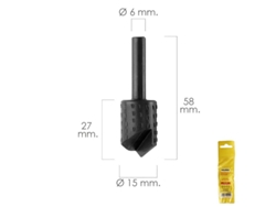 Fresa Rotativa Madera Para Vaciado Ø 15 mm Para Taladro / Fresadora MAURER
