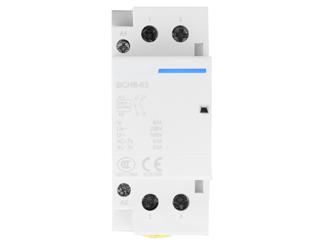 Contacto De Ca Doméstico 2p 63a Montaje En Rail Din 2na (24v)