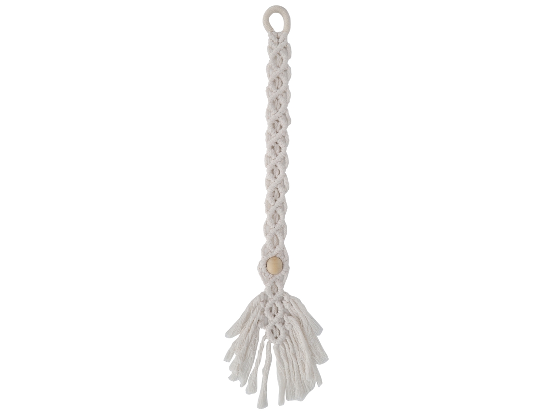 Sujetador De Cortina Decorativo De Punto De Algodón Nórdico Estilo Bohemio Con Esfera De Madera.