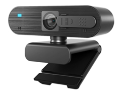 BISBISOUS H703B Cámara Web 1080P con Micrófono y Cubierta de Privacidad para Computadora Portátil de Escritorio 2 Micrófonos con Enfoque Automático Negro