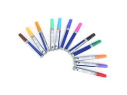 12 Rotuladores Multifuncionales De Secado Rápido Para Pizarra Blanca Y Grafito.