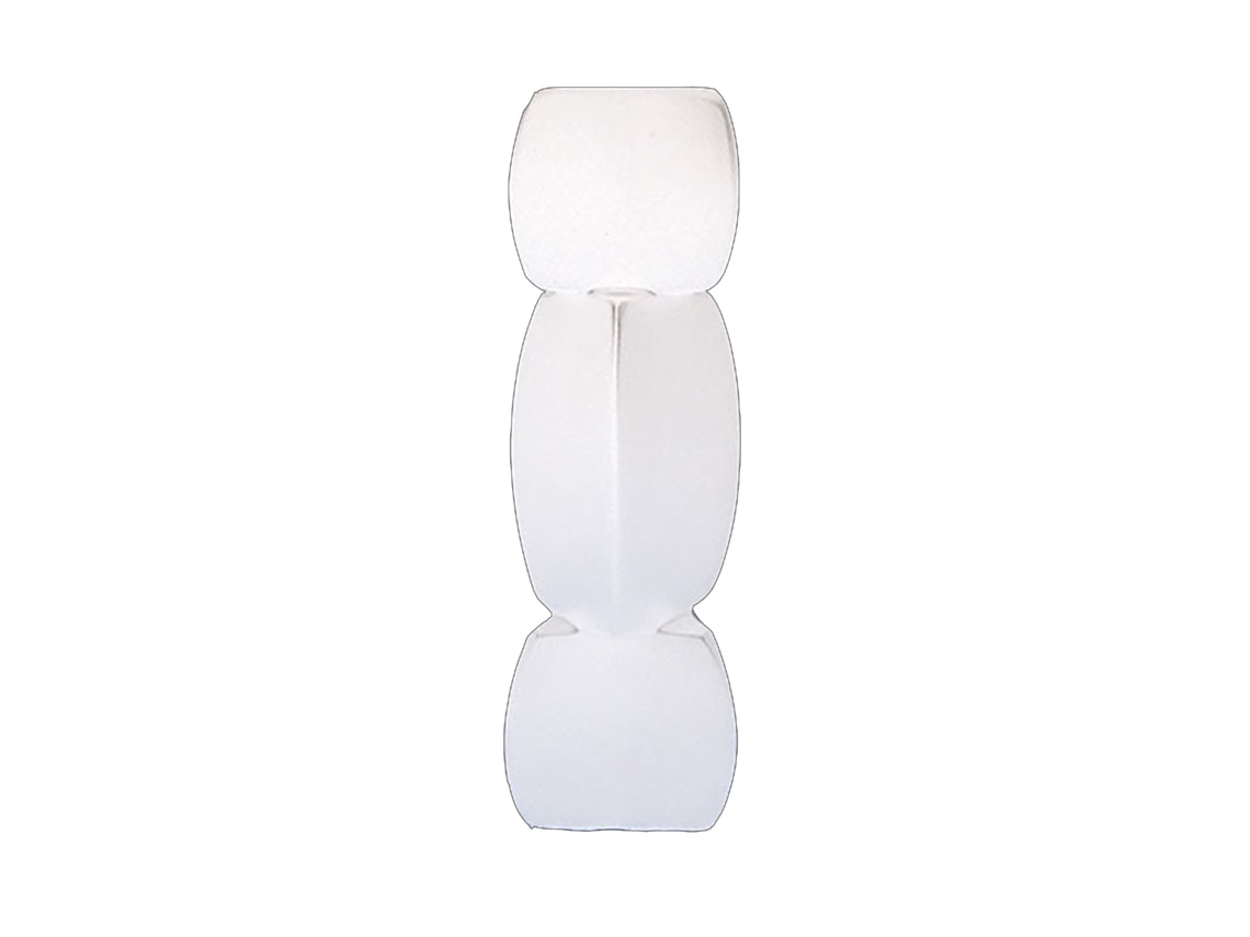 Jarrón grande de cerámica blanca con diseño de raíz de loto para decoración.