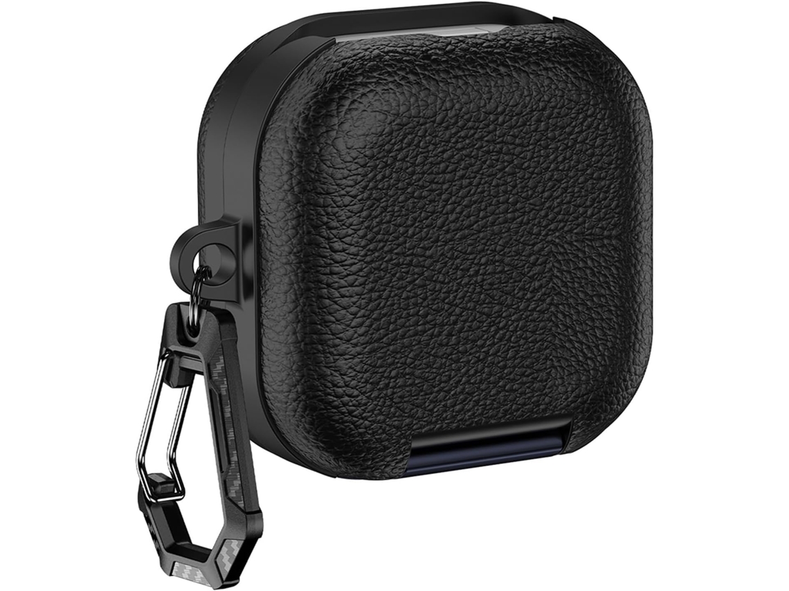 Estuche Texturizado Con Soporte Para Auriculares Buds 4 Y Buds 4 Pro. Protección Completa En Cuero.