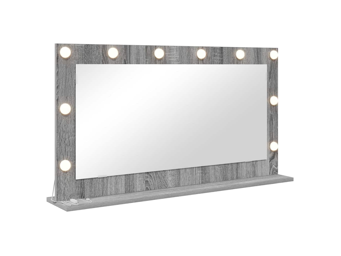 Espejo De Tocador Rectangular Gris Sonoma 100 X 55 X 18 Cm