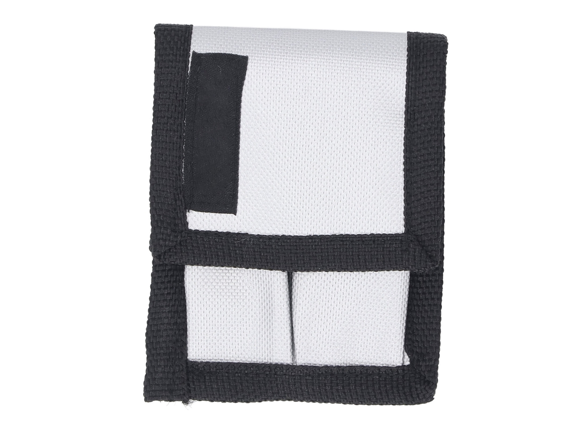 Estuche Para Pilas Con 2 Compartimentos, Resistente Al Agua Y Al Fuego, Con Gancho Para El Cinturón Y Fabricado En Material Oxford.