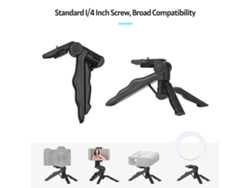 Soporte flexible para teléfono móvil con mini trípode, adaptador y soporte para teléfono móvil, ideal para fotografía y vídeo.
