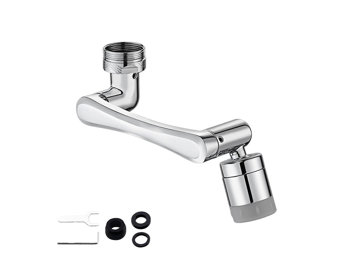 Boquilla universal para grifo, filtro antigoteo, 1440 grados, 2 modos de flujo, sin marcar.