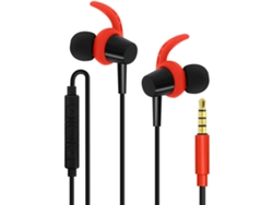 Auriculares con Cable FOREVER SP100 Red (In Ear - Noise Cancelling - Rojo)