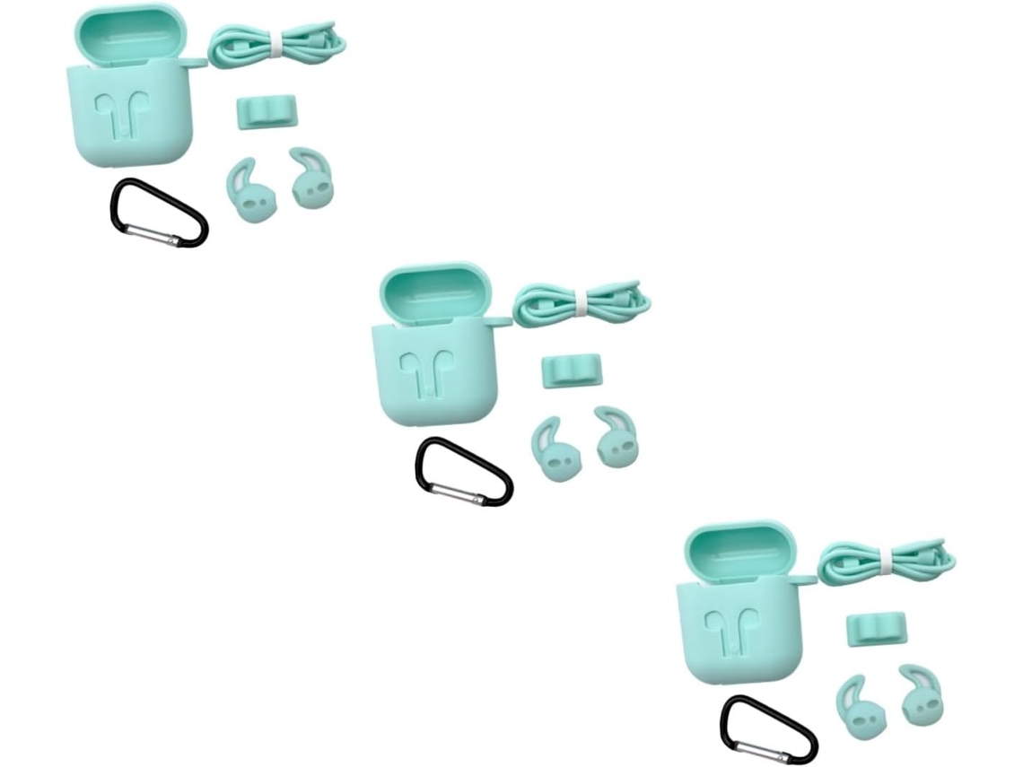Juego De 3 Fundas Para Auriculares Inalámbricos, Funda De Silicona Delgada A Prueba De Golpes, Una Carga