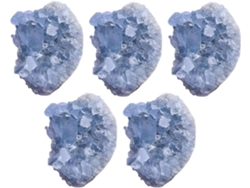 Cristales De Celestita En Bruto, Piedras De Cristal De Forma Irregular, Ejemplares