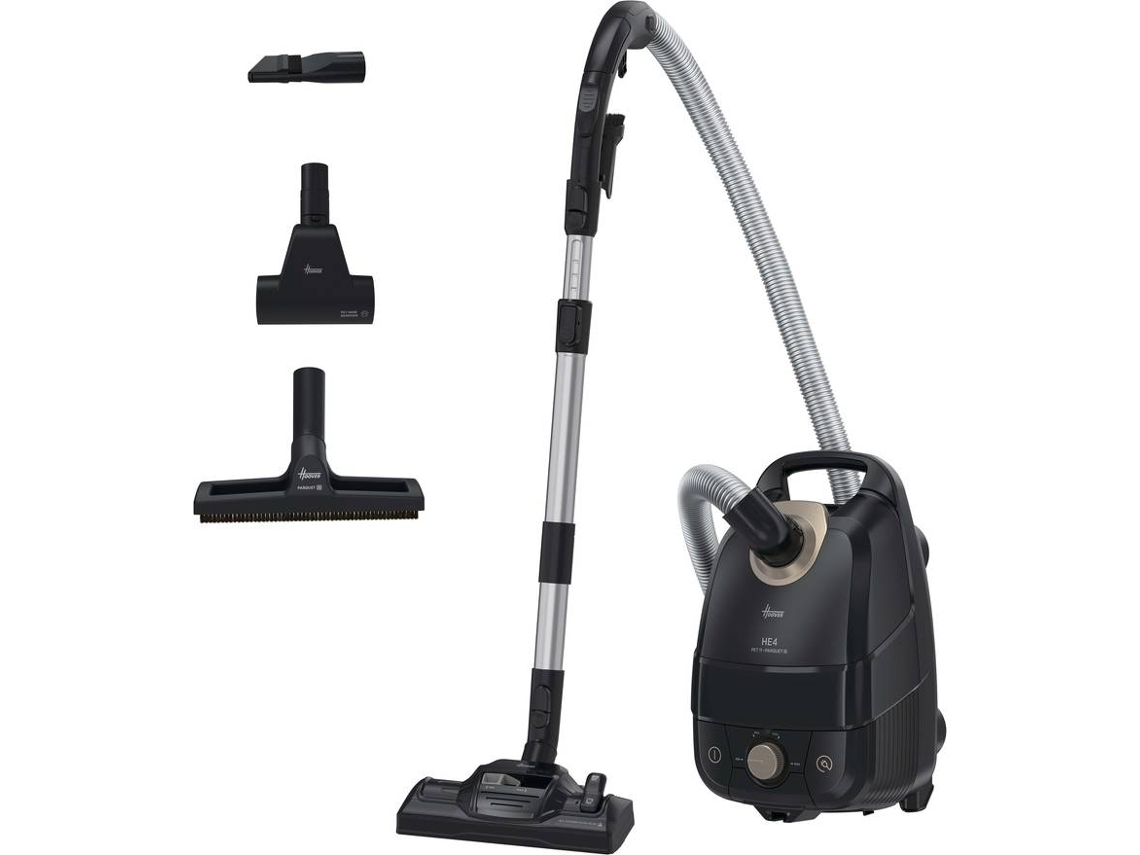 Aspirador con Bolsa HOOVER HE410P 011 HE4 Pet (Bolsa de Polvo: 4.5 L - 65 dB - Negro)  
