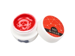 Esmalte De Uñas En Gel Uv Con Efecto De Diseño Lineal, Color Puro, Brillante (rojo)