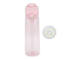 Botella Air Water Up Con Cápsulas De Sabor Caña Straw Deportiva Anti-fugas Flujo Rápido 650ml Rosa
