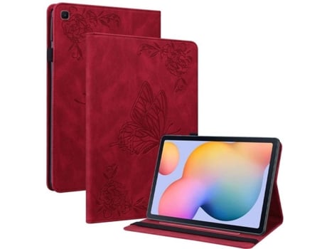 Carcasa Tablet Samsung Galaxy Tab S6 Lite 10.4 2020 SM-P610/P615 HFS-HOUSE Mariposa Rojo