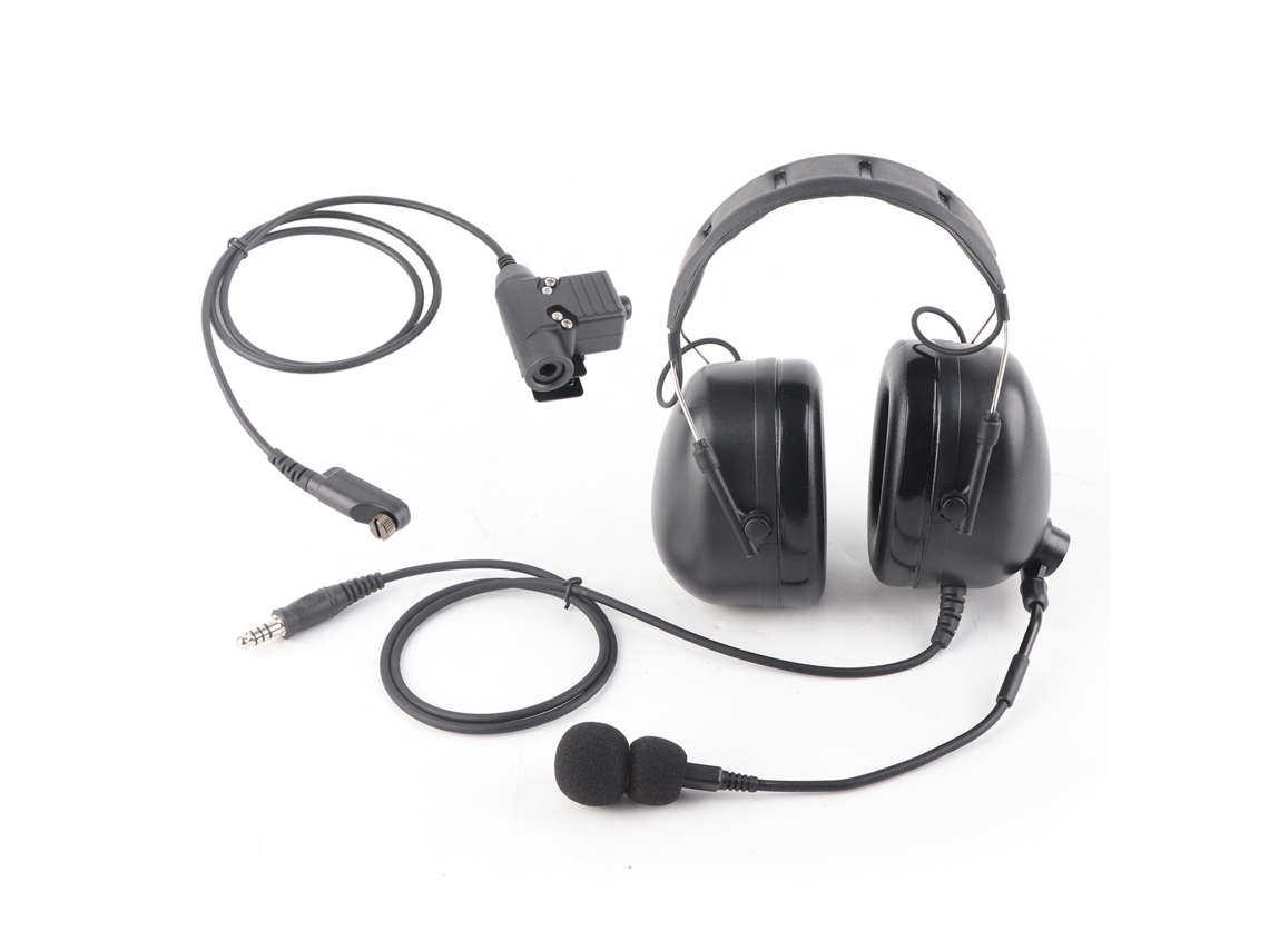 Auriculares resistentes con reducción de ruido y PTT de 7,1 mm