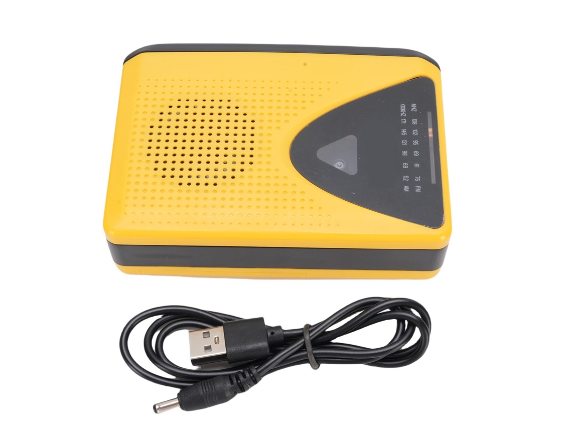 Grabadora De Casetes Portátil Con Radio Am/fm Reproductor De Cinta Retro Grabación Y Reproducción