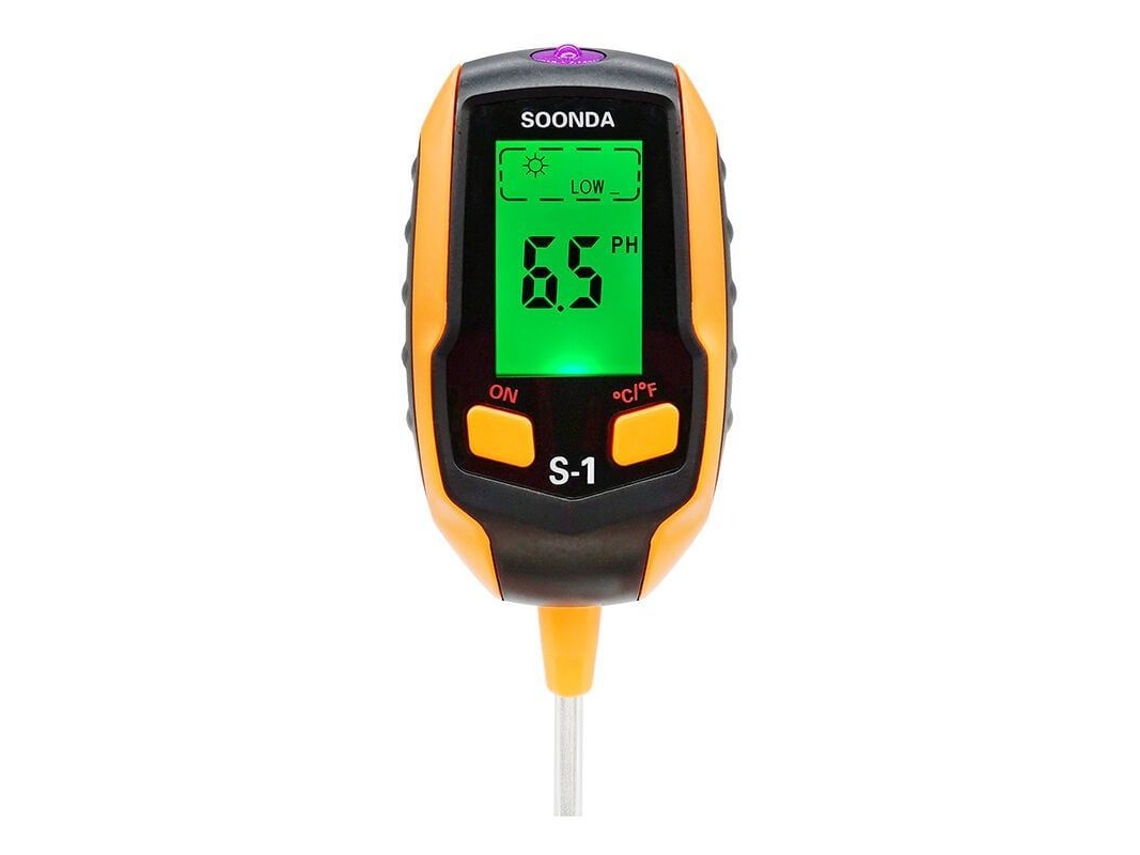 Medidor Digital 4 En 1 Para Suelo, Que Mide Ph, Humedad, Luz Y Temperatura Para Jardín Y Plantas.