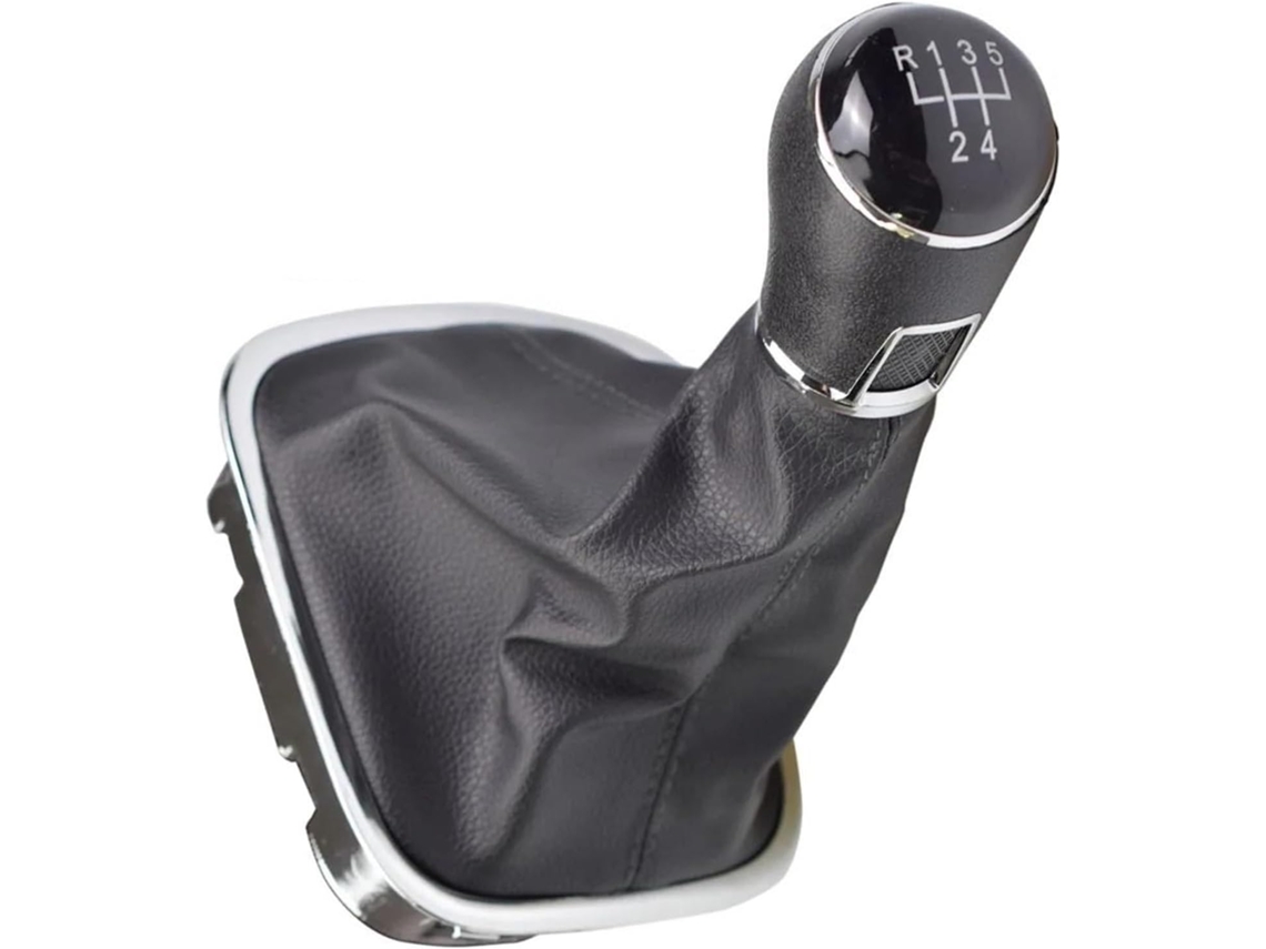 Piezas De Automóvil Pomo Palanca Cambios 5 Velocidades, Funda Cuero Para Polo 6c 2015 2016 2017 2018 2019