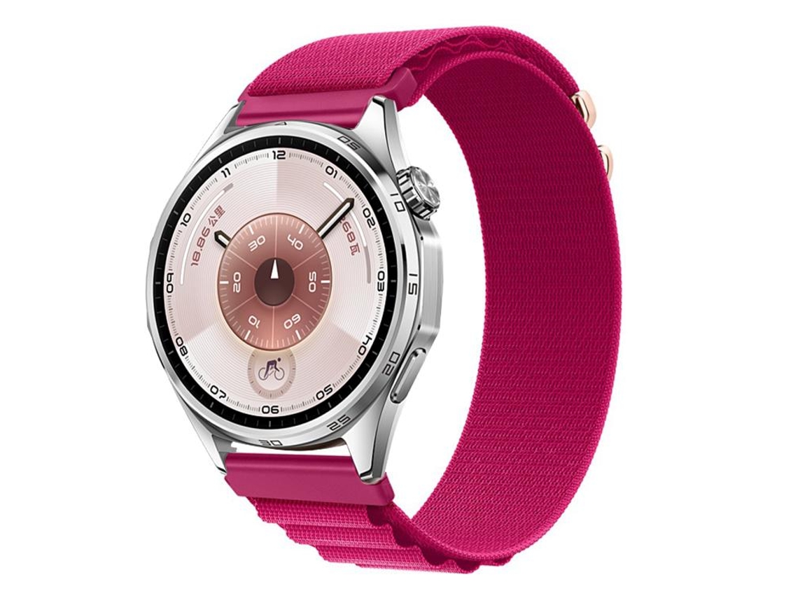 Bracelete Para Huawei Watch Gt 6 (46mm) - Nylon Alpine Loop Vermelho Carmesim