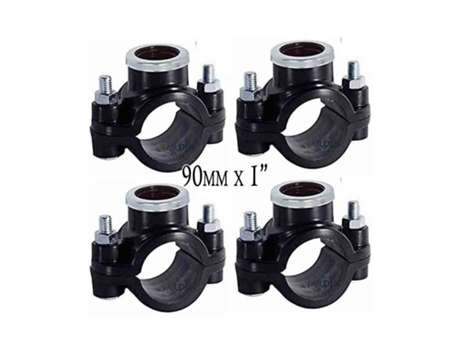 Collarin de Riego 90Mm X 1'' Pack 4 Utilizado para La Instalacion de Elementos de Riego Como Aspersores Y Difusores SUINGA