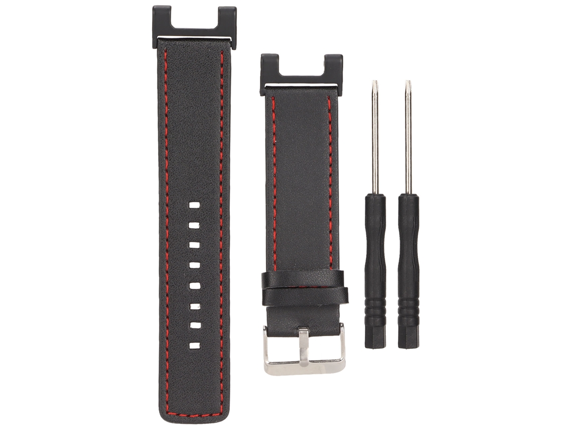 Cambio De Correa De Cuero Para Amazfit T-rex Pro Pulsera Inteligente Negra