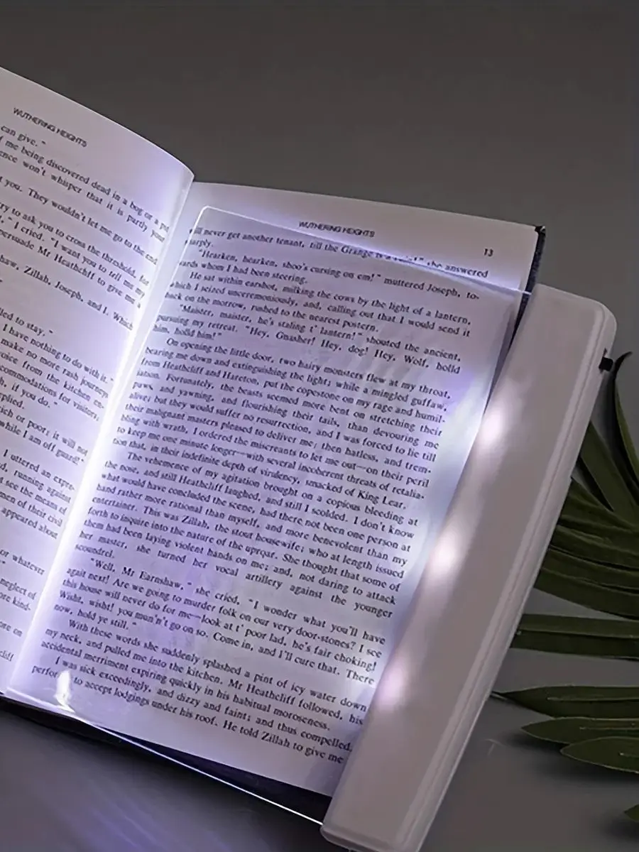 (blanco) Luz De Lectura Nocturna Led Específica Para Estudiantes, Luz De Lectura Que Protege Los Ojos, Funciona Con Batería.