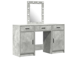 Mesa Tocador | Mesa De Vestidor Gris 50 X 41 X 135 Cm Madera De Ingeniería