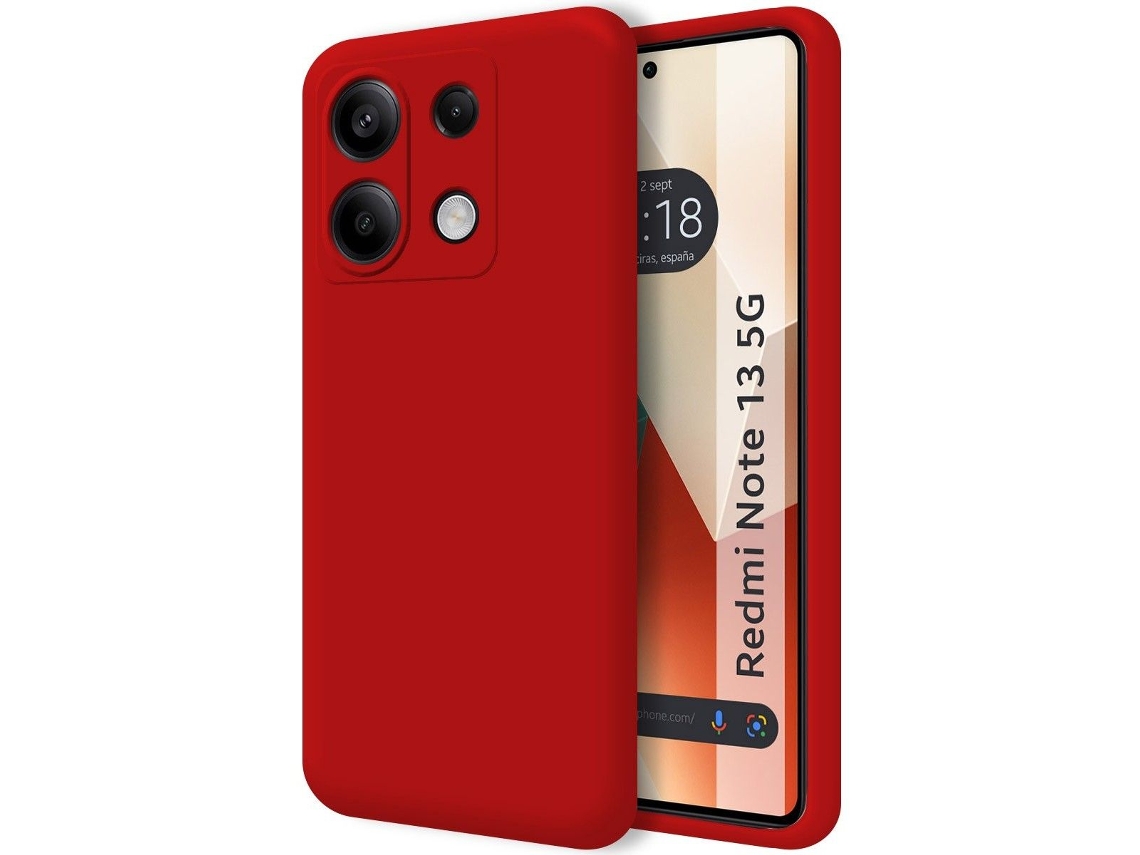 Funda para Xiaomi Redmi Note 13 5G TUMUNDOSMARTPHONE Silicona Líquida Rojo