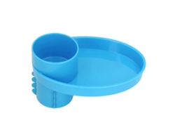 Taza Giratoria Para Coche Con Plato Portacomidas, Incluye Plato De Snacks Para Bebés Y Soporte De Vasos