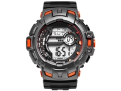 Reloj Deportivo Electrónico Multifunción Impermeable Luminoso Para Hombres Naranja