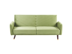 Sofá cama BELIANI Senja de Terciopelo Verde 200x95x87