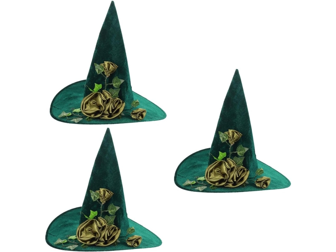 De 3 Piezas De Sombreros Decorativos De Halloween Con Accesorios Y Adornos Para Cosplay.