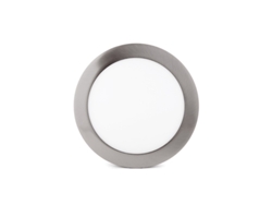 Plafón LED 12W 860Lm 6000ºK Circular Niquel Satinado 50.000H [GL-PL-SM12RN-CW]
