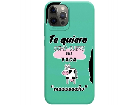 Carcasa iPhone 12 Pro Max (6.7) TUMUNDOSMARTPHONE Silicona Líquida Dibujos Verde