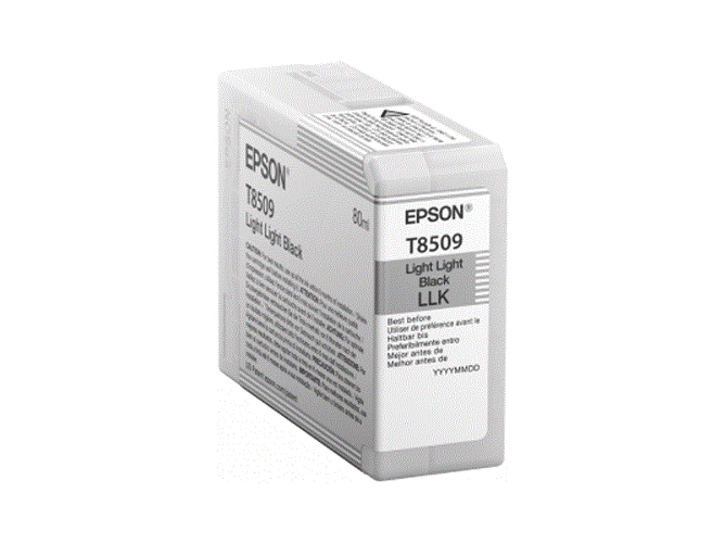 Cartucho de tinta original EPSON, T8509 80 ml , Gris claro, C13T850900, T8509