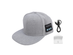 Gorra De Música Inalámbrica Con Altavoz Bluetooth Estéreo Binaural, Recargable Para Hacer Ejercicio, Gris/blanco.