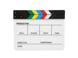 Tabla De Clap De Cine De Acrílico - Herramienta Para Directores Y Fotografía