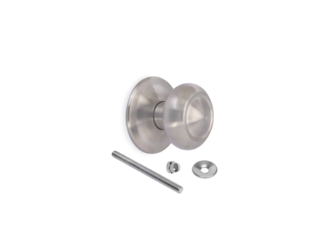 EMUCA Tirador Puerta De Entrada Modelo Fedora Ø70Mm Tirador Para Puerta De Entrada Acero Inoxidable Níquel Satinado